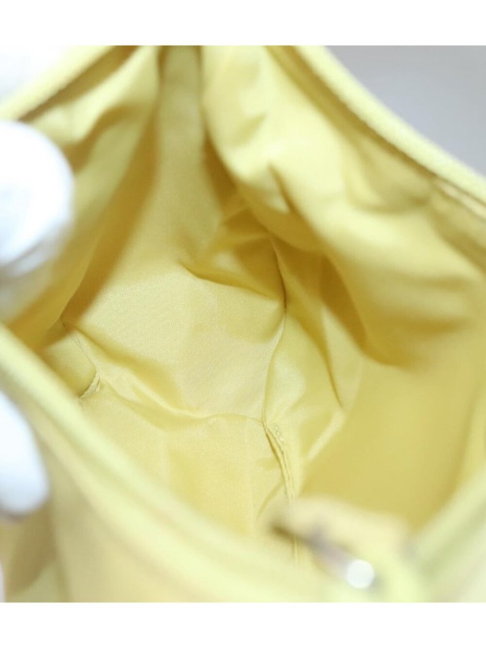 PRADA Accessory Pouch Nylon Yellow Gold - Picture 15 of 16